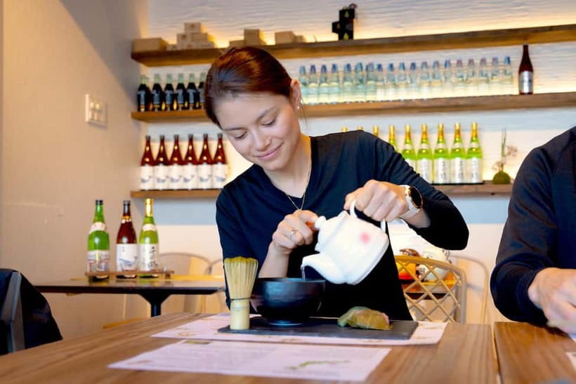 Tokyo: Matcha Making Experience with Mochi Sweets in Asakusa - Whisking your own matcha