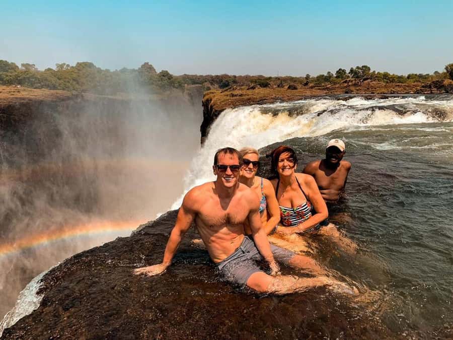 Victoria Falls: Devil's Pool High Tea - Livingstone Island gives the falls a different angle