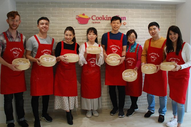 Xiao Long Bao, Chicken vermicelli with mushroom and sesame oil, Tofu strips salad, Bubble milk tea. Taiwan Traditional Delicacies Experience-A (Taipei Cooking Class) - Finding the school on Guangfu South Road